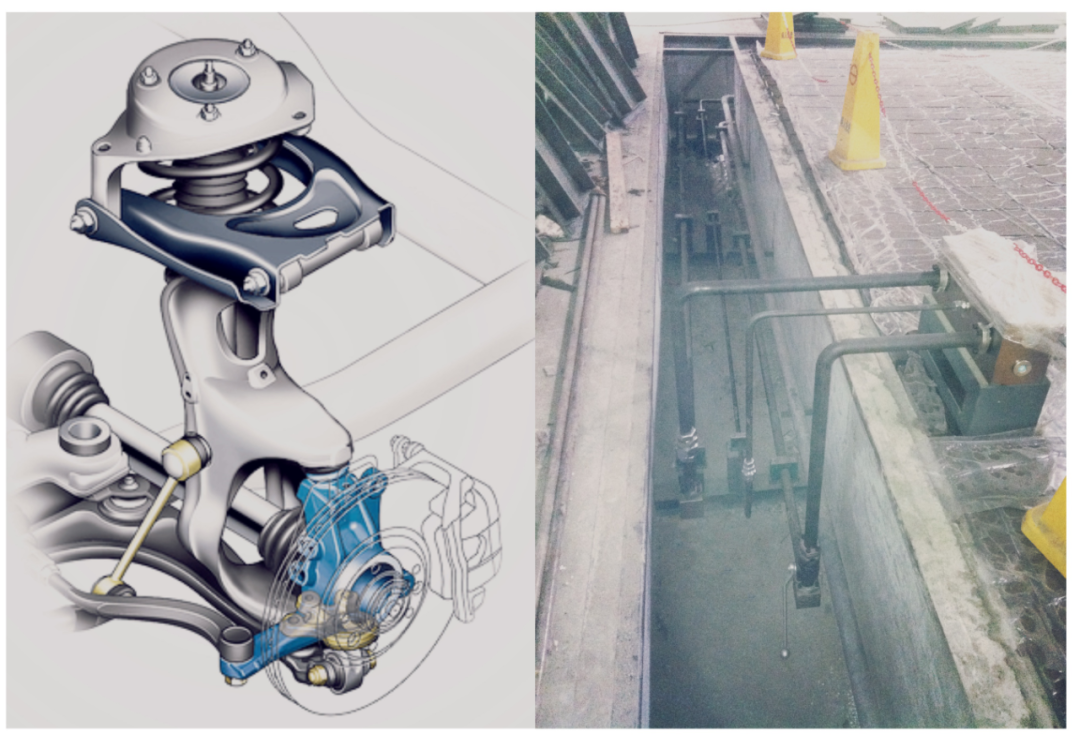一種測(cè)量車(chē)橋系統(tǒng)動(dòng)力響應(yīng)的模擬方案