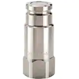 派克FS 系列快換陽接頭 - 使用化學(xué)兼容性強(qiáng)的316 不銹鋼材料，無溢流型，承壓可達(dá)2000psi