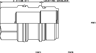 口1到口2打開，口3堵塞 插孔堵頭（插裝閥堵頭）