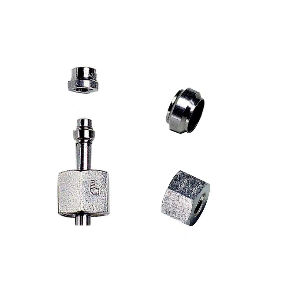 Parker不銹鋼變徑接頭，卡套以及螺母